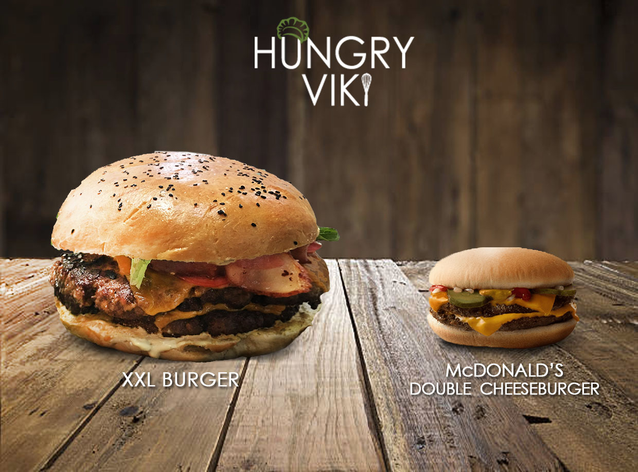 Homemade Giant Burger (The XXL) - Hungry Viki