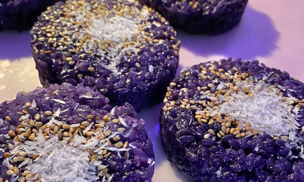 Ube Xoi (Purple  Yam Sticky Rice)